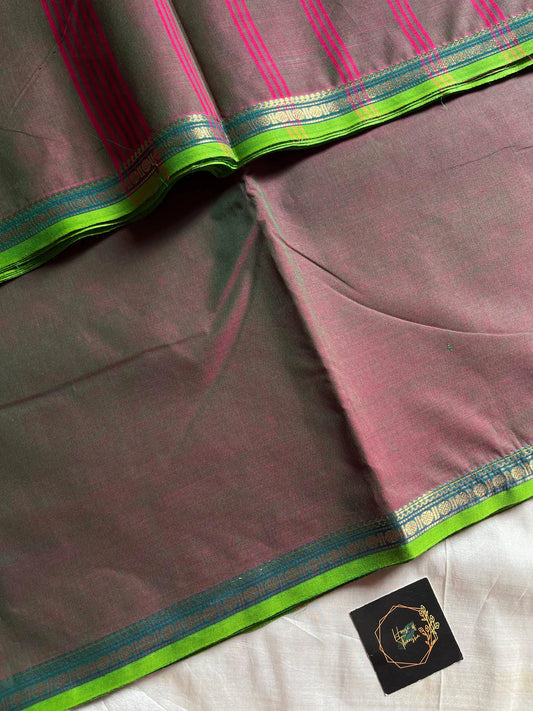 Madisar Edit | Woodland Rose 10 Yards Pure Kanchi Cotton Saree