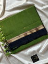 Throne Edit – Green 120 Counts Mercerised Chettinadu Cotton Saree