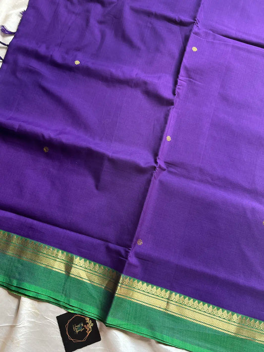 Throne Edit – Violet 120 Counts Mercerised Chettinadu Cotton Saree