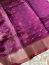 Soft Tissue Edit ā Magenta Tissue Organza Saree