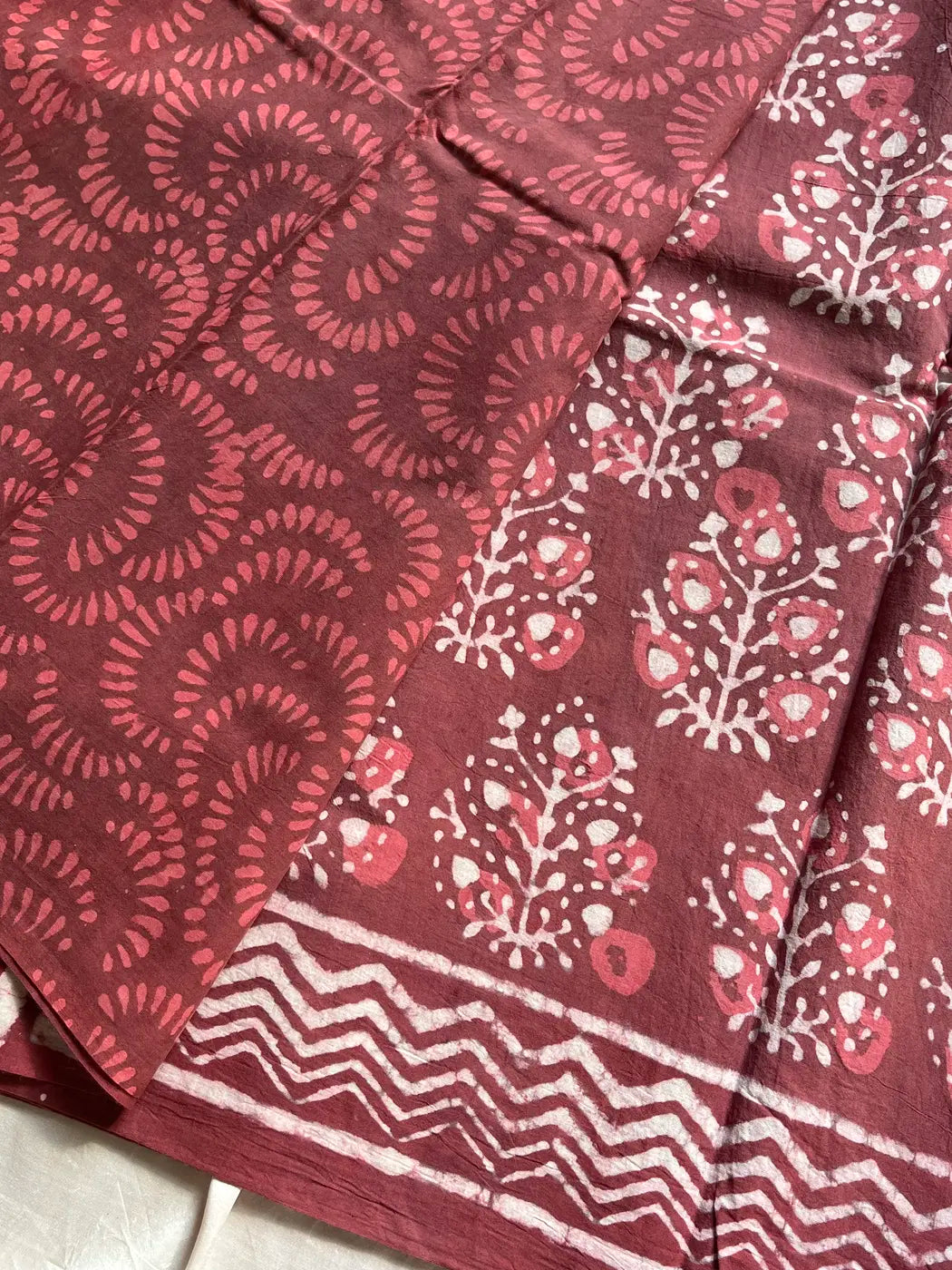 Mulmul Cotton Saree | Hand Block Print