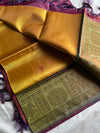 Vegan Silks | Chinnalampattu Saree – Golden Yellow