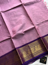 Subtle Weaves | Lilac Kanchi Cotton Saree