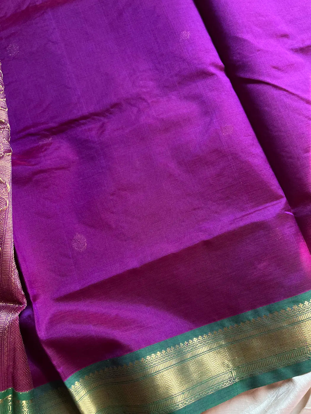Pattu Nool Edit | Kanchi Silkcotton saree - Purple