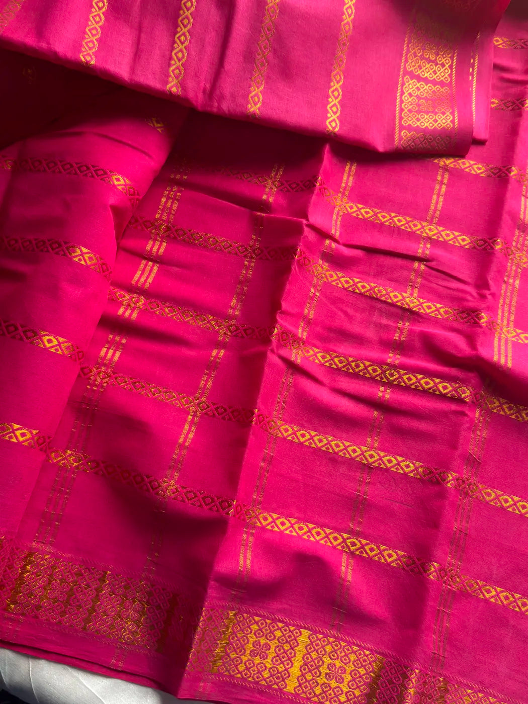 Madurai Sungudi Cotton - Pink