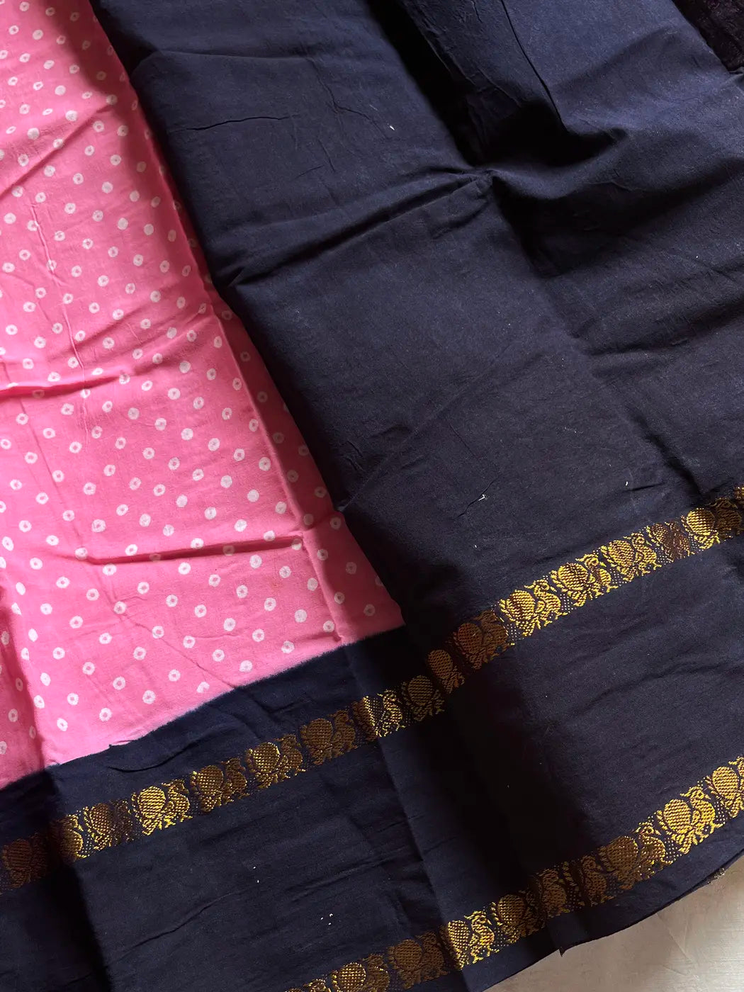 Madurai Sungudi Cotton - Pink