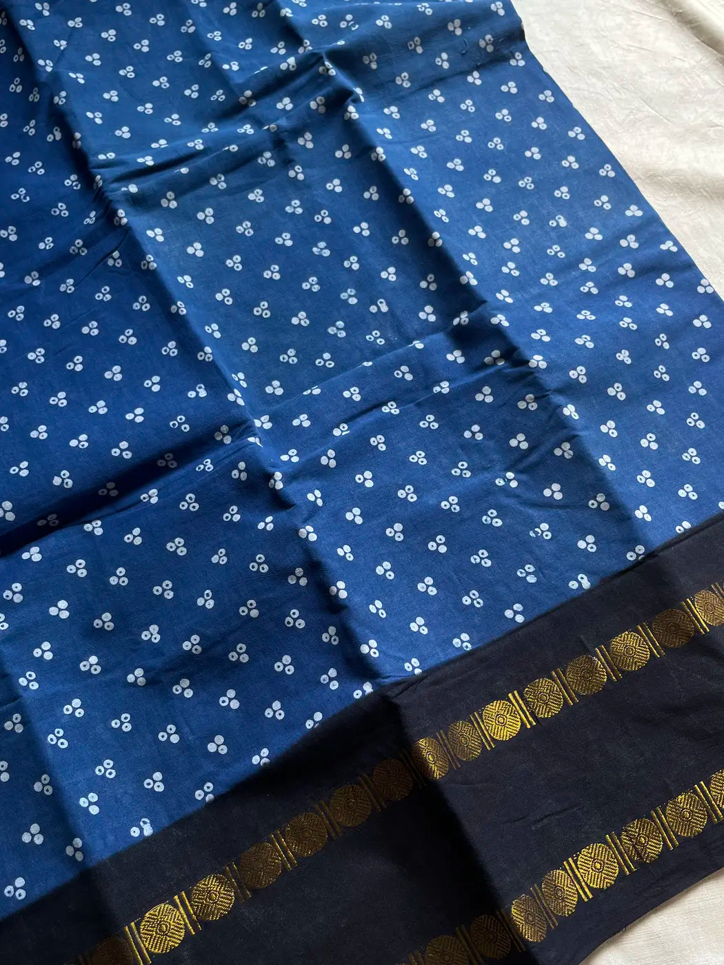 Madurai Sungudi Cotton - Blue