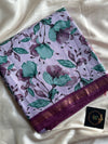 Semi Tussar - Lavender Floral