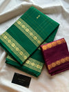 Kandaangi Chettinadu Cotton Saree – Green