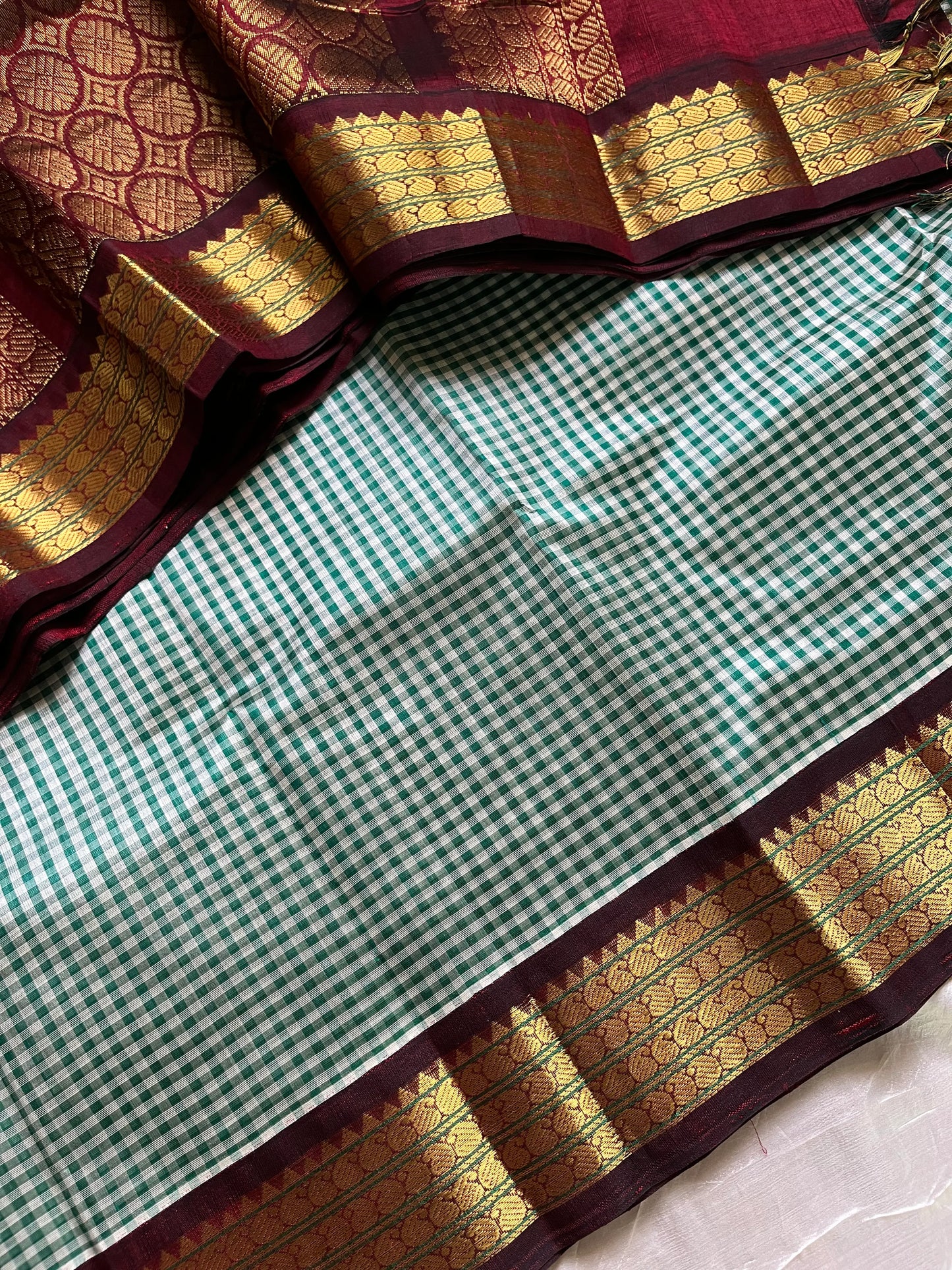 Pastel Kattam Korvai Pure Kanchi Silk Cotton Saree – Pattu Nool Edit | House of Thansha
