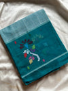 Chedibutta Saree - Handloom Vegan Art Silk - Teal