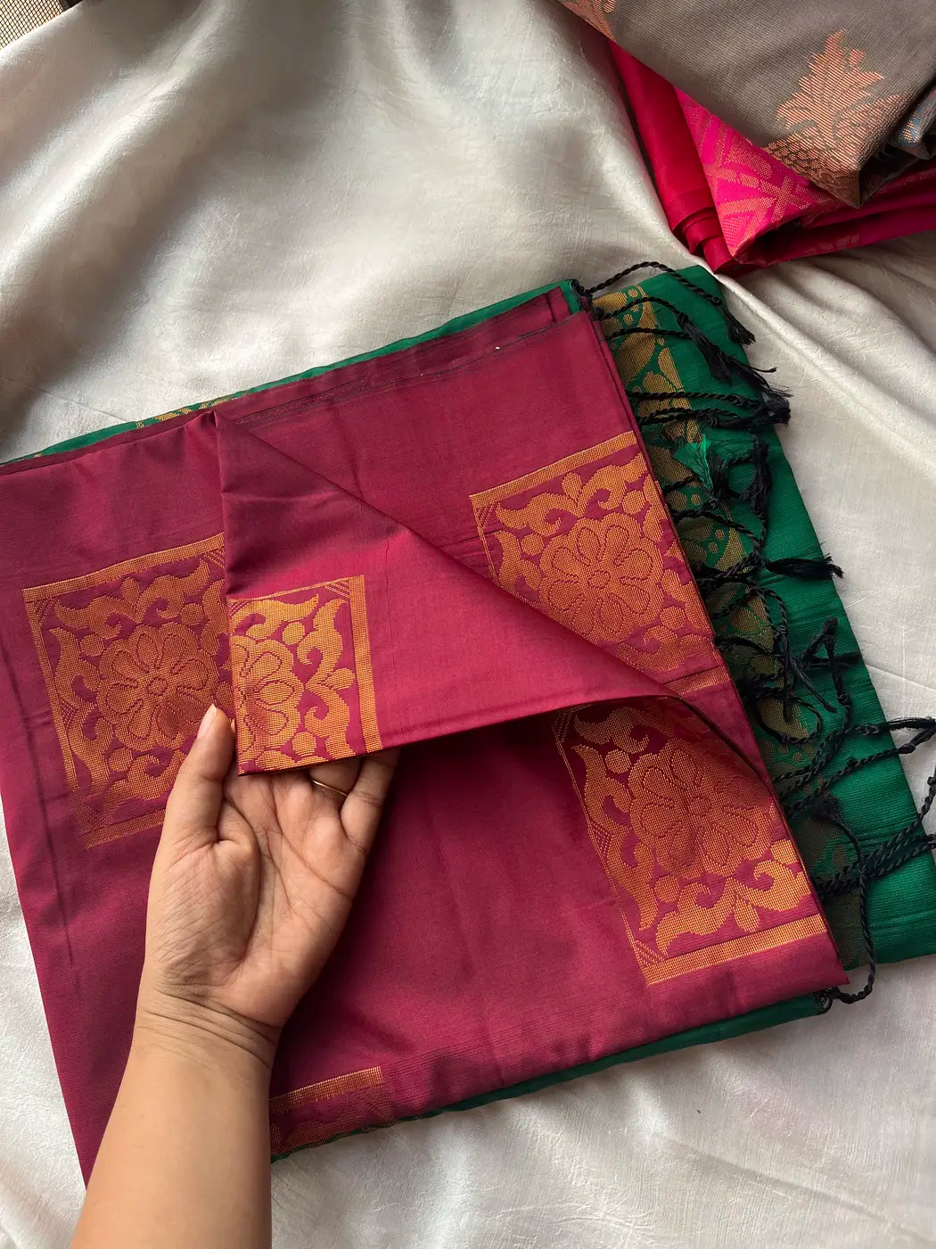 Semi Soft Silk Saree - Maroon