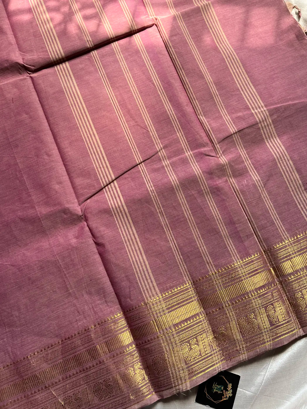 Preorder - Subtle Weaves | Muted Lilac Kanchi Cotton Saree
