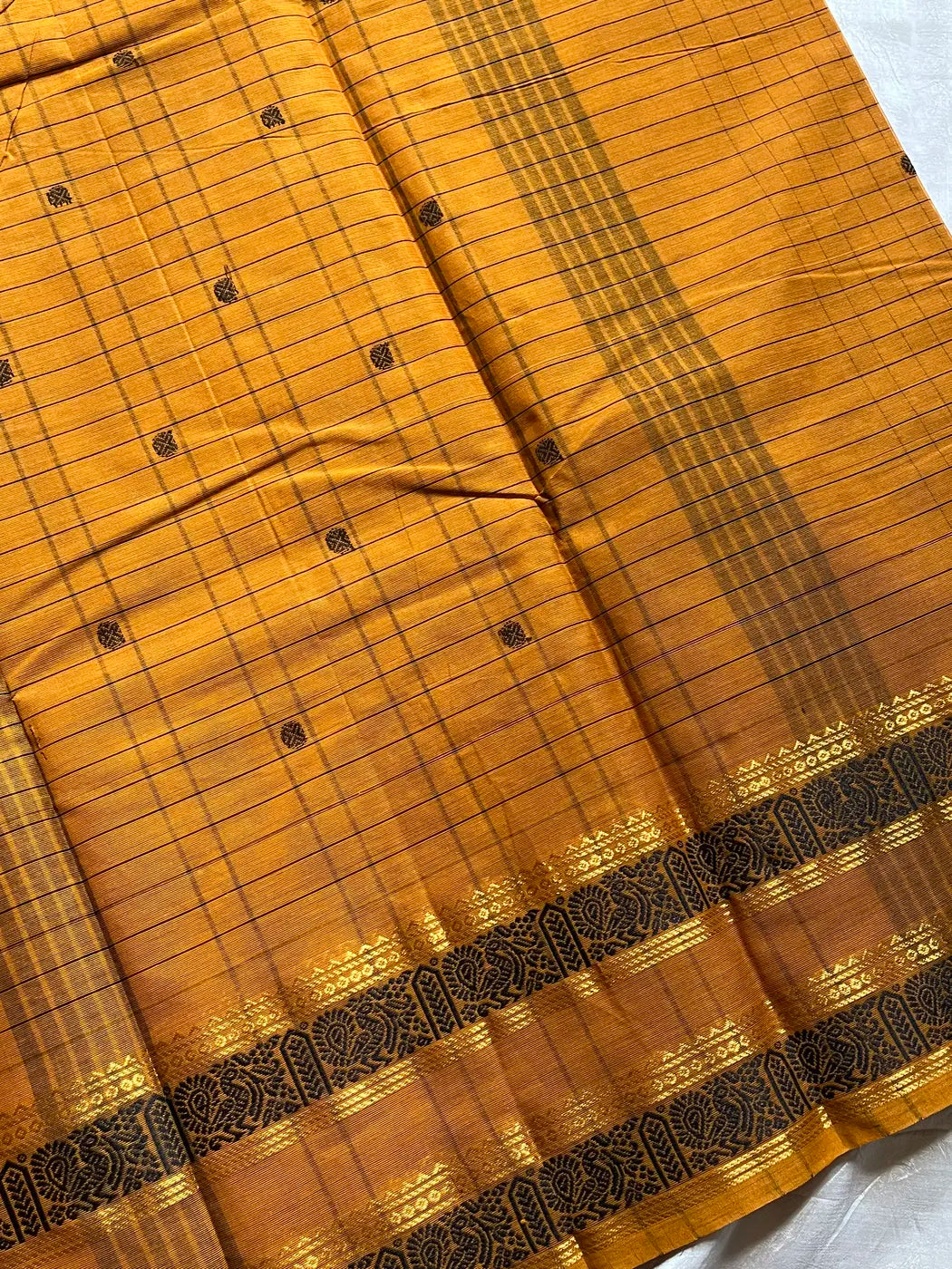 Kattam Edit – Yellow Checked Chettinadu Cotton