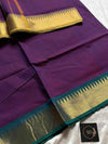 Chettinadu Cotton Saree | Purple (without Blouse)