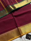 Chettinadu Cotton Saree | Maroon (without Blouse)