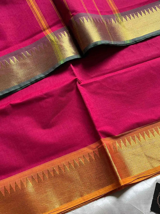 Chettinadu Cotton Saree | Pink (without Blouse)