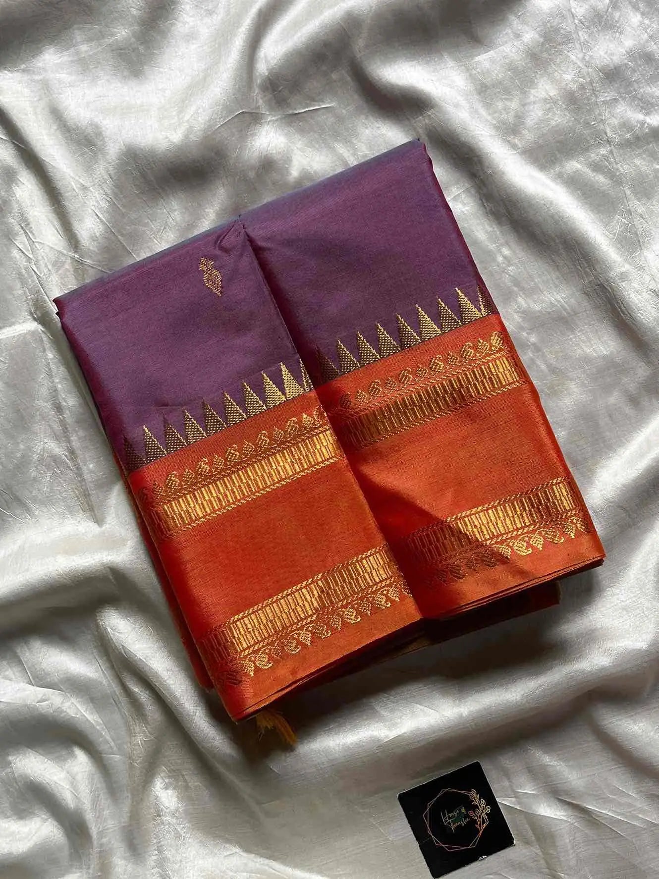 Vegan Silks | Chinnalampattu Saree – Pastel violet