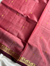 Vegan Silk Saree – Pastel Lotus Pink Handloom Art Silk