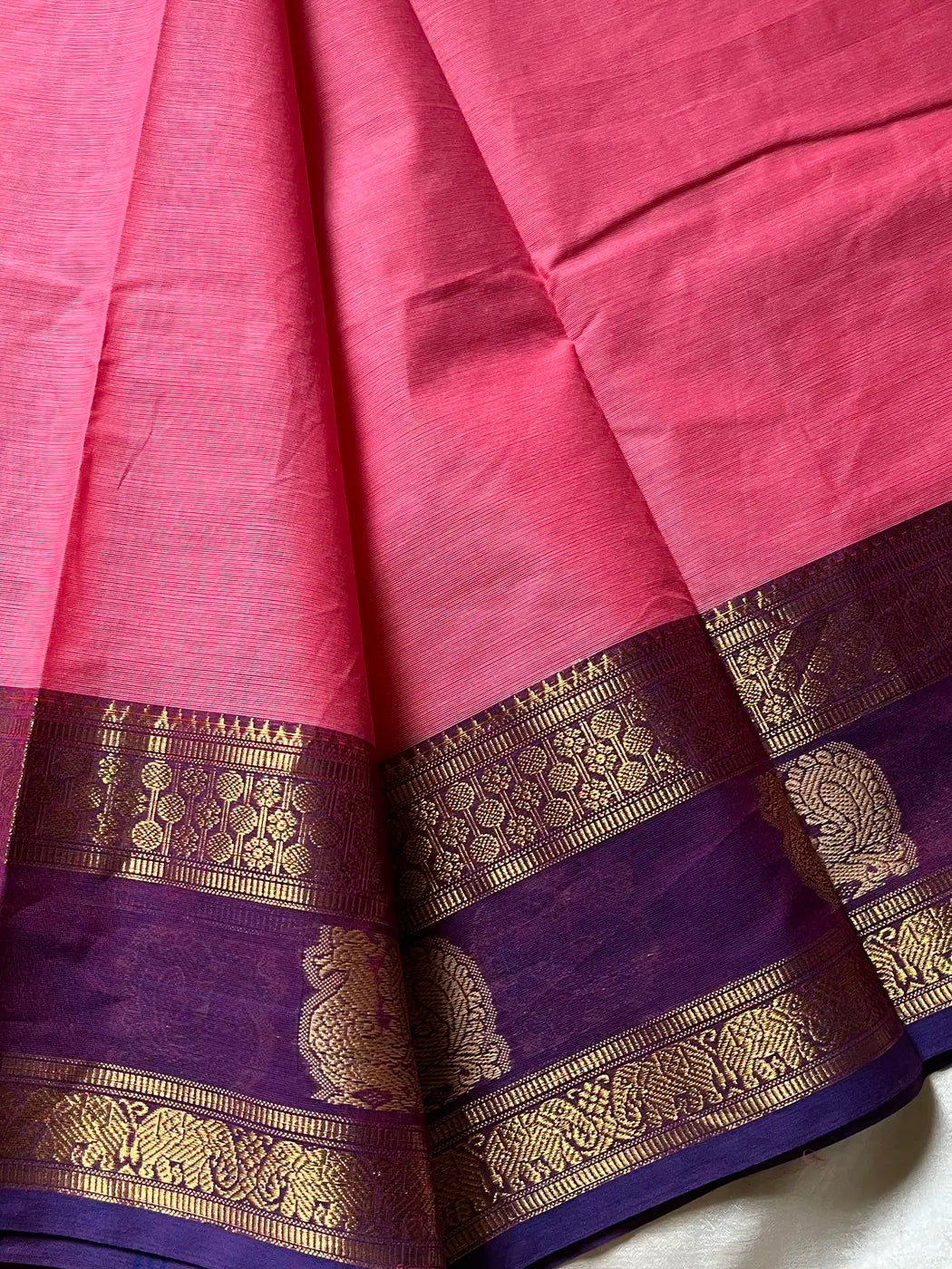 Subtle Edit - Pink Kanchi Cotton Saree