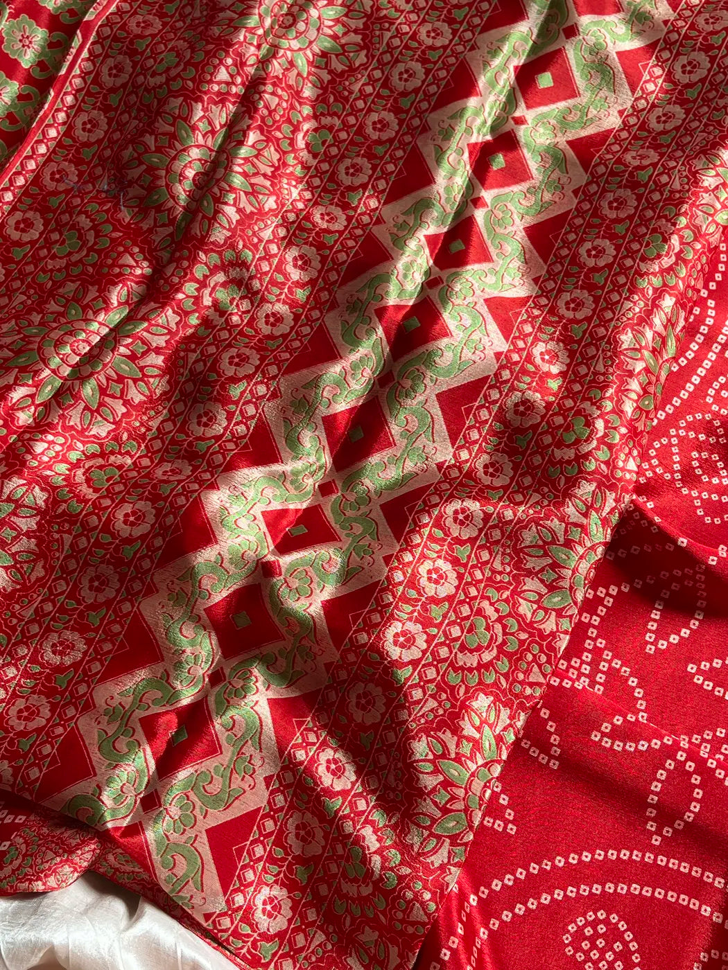 Everyday Drapes - Bandhini | Red