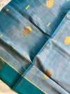 Vegan Silk Saree – Pastel Sky Blue Handloom Art Silk