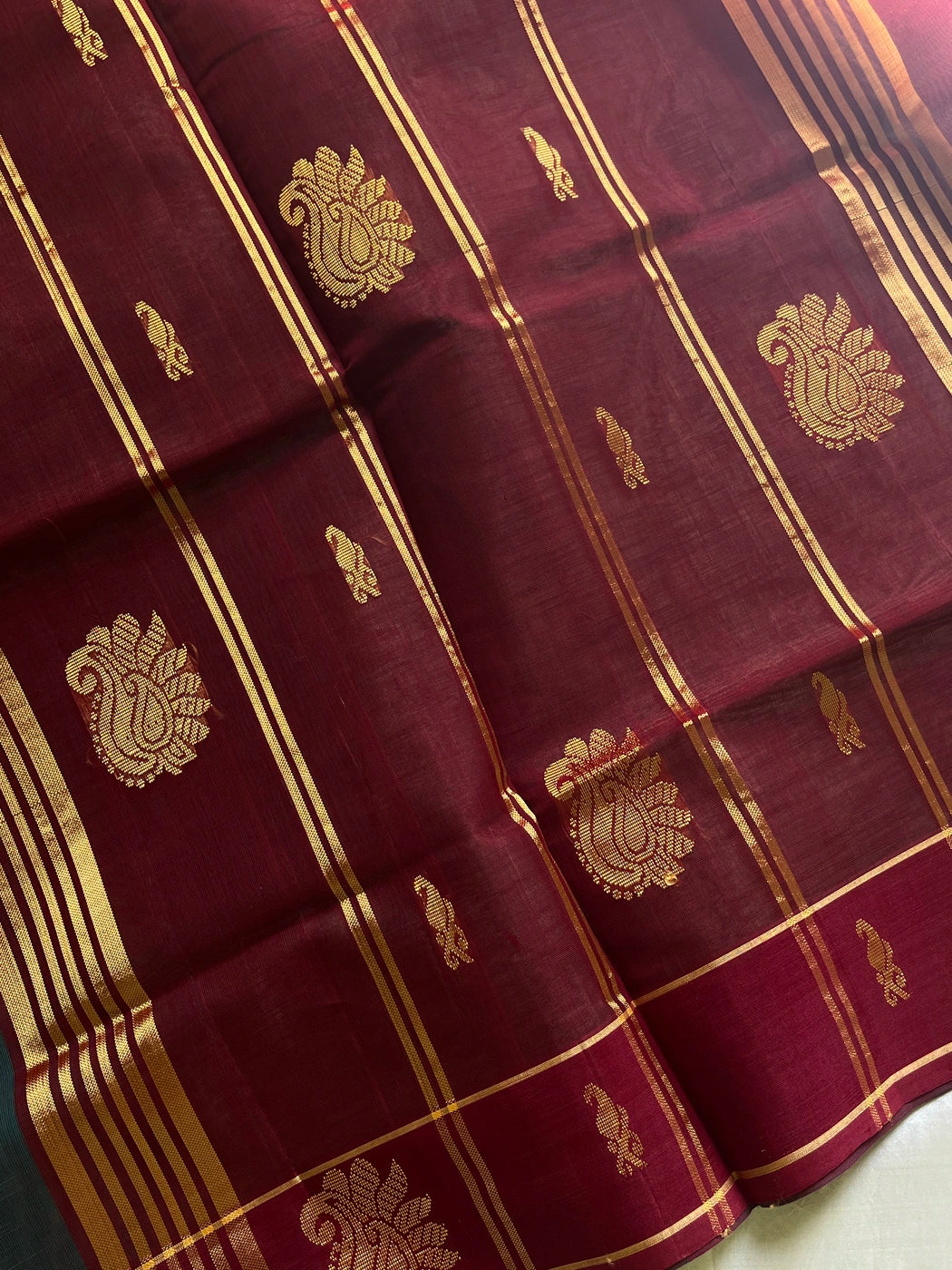 Vegan Silk Saree – Sea Green Handloom Art Silk