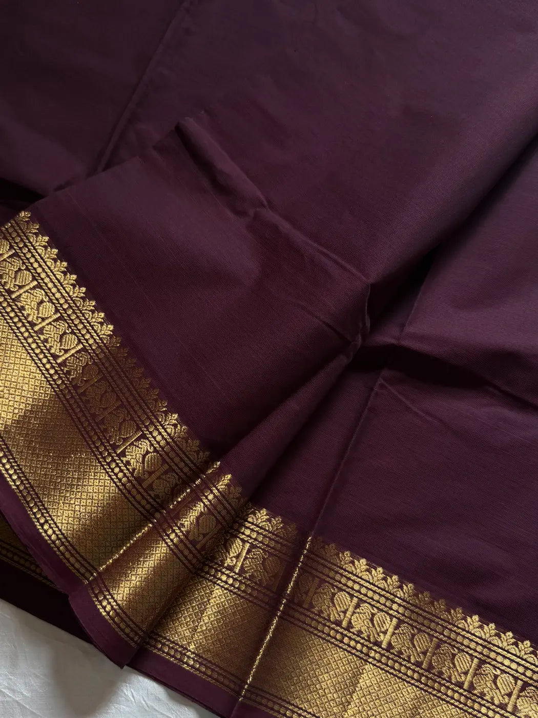 Subtle Weaves | Coffee Brown Kanchi Cotton Saree