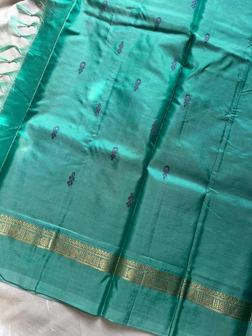 Vegan Silks | Chinnalampattu Saree – Lavender Mist