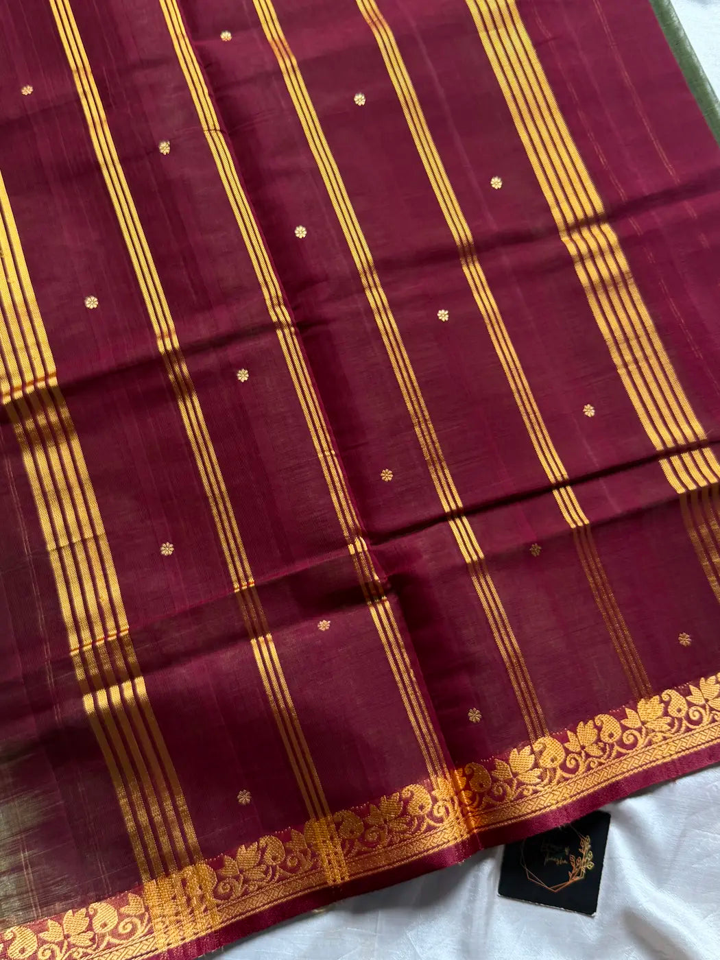 Vegan Silk Saree – Mehandi Green Handloom Silk