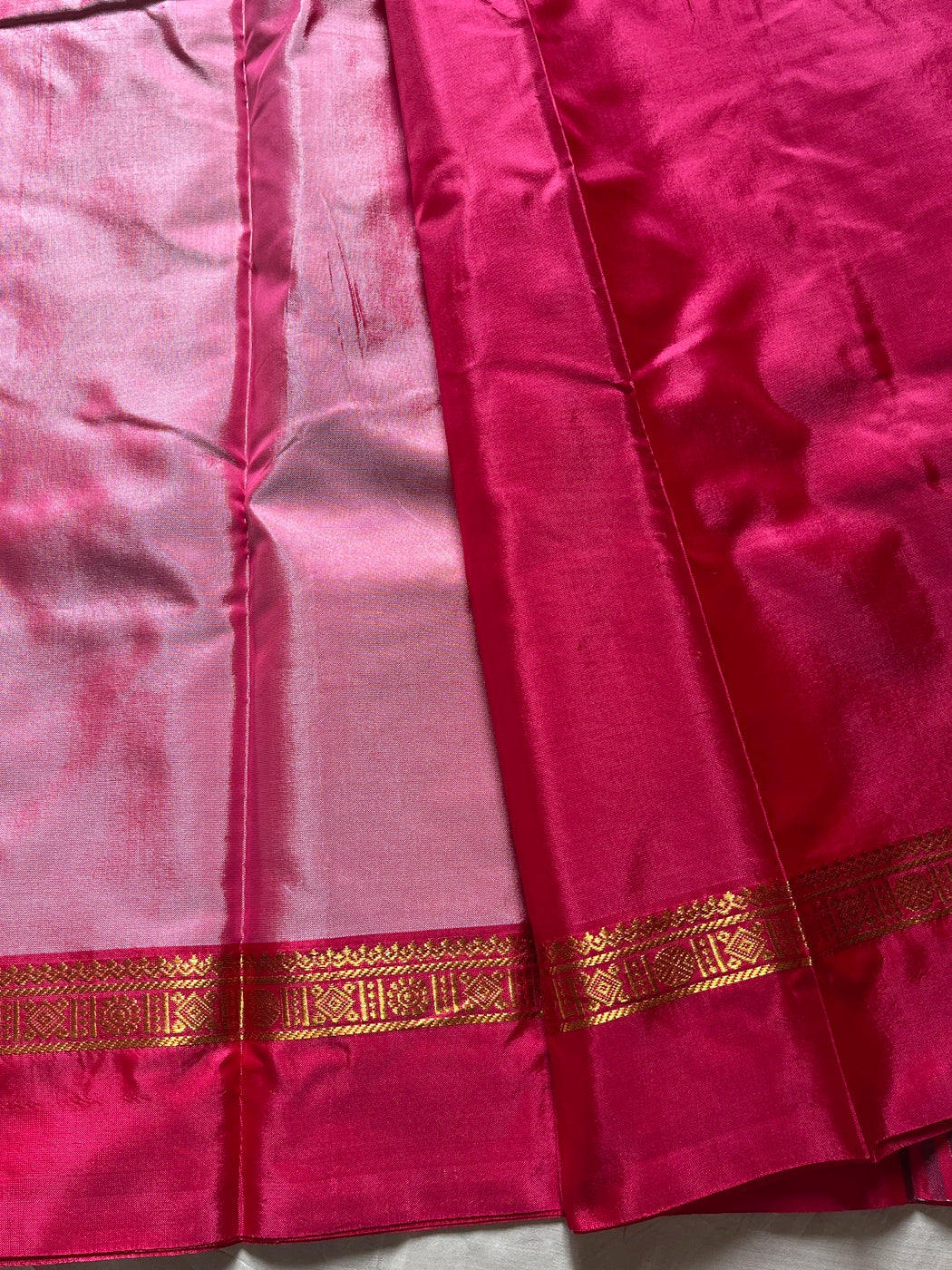 Vegan Silks | Chinnalampattu Saree – Blush Rose