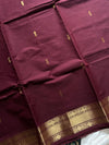 Vintage Loom Edit | Coffee Brown Kanchi Cotton Saree
