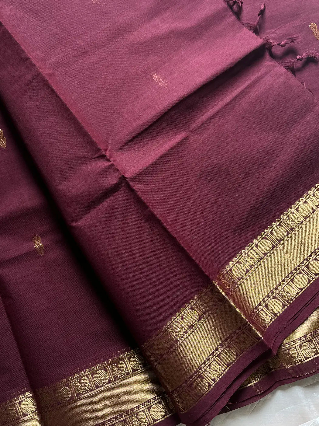 Vintage Loom Edit | Coffee Brown Kanchi Cotton Saree