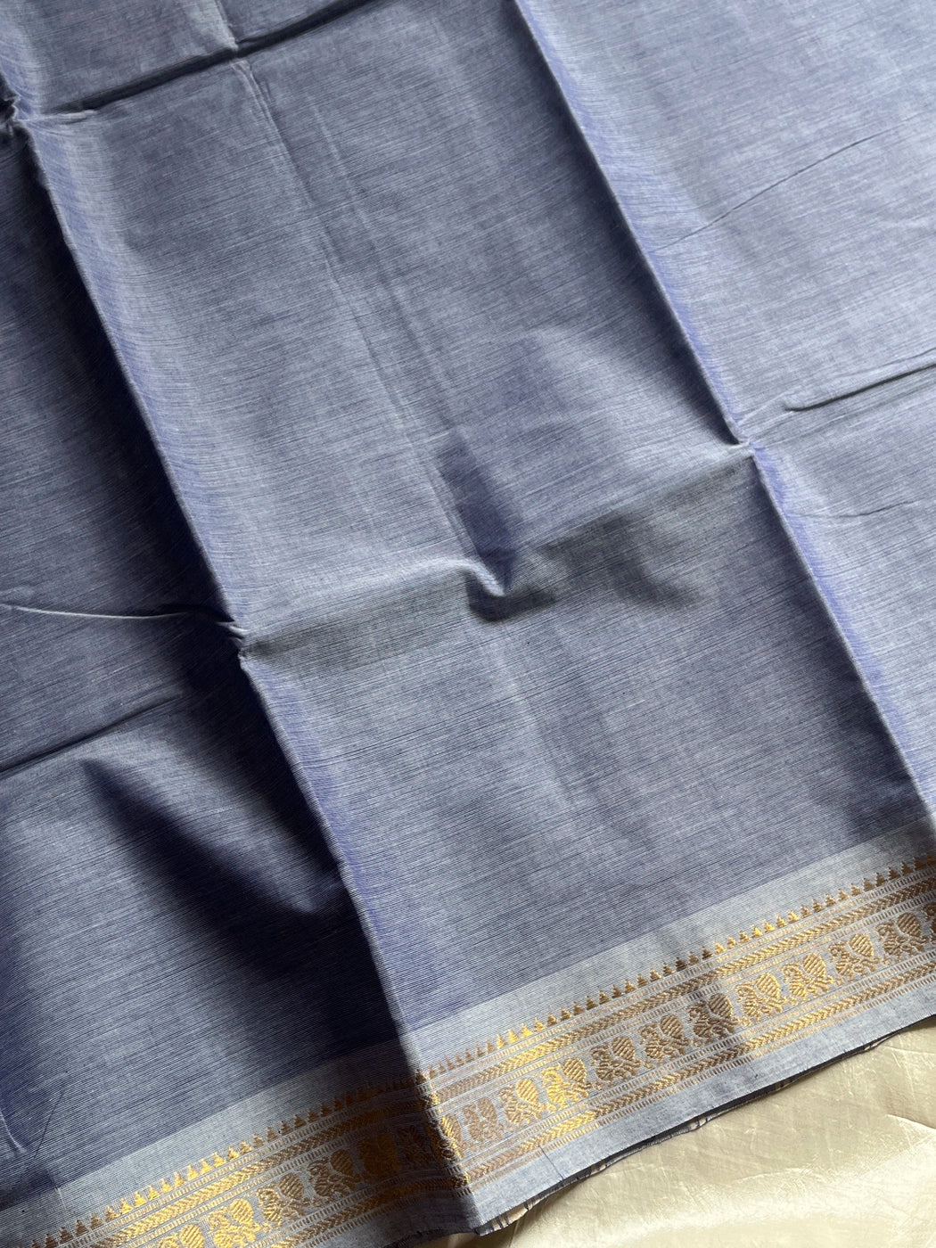 Minimal Border Edit - Pastel Purple Kanchi Cotton Saree