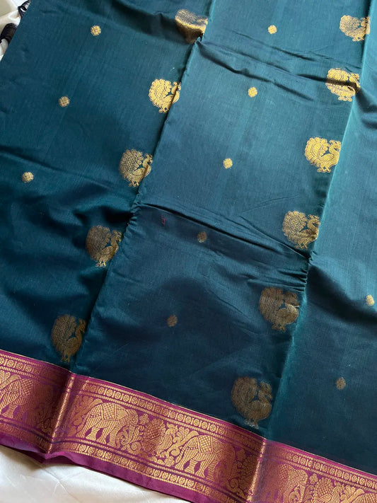 Mercerised Kanchi Cotton - Peacock Blue