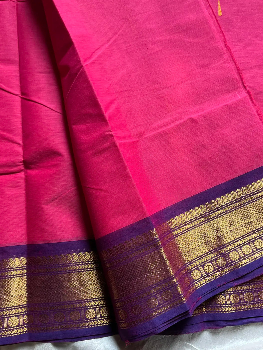 Vintage Looms | Pink Chettinadu Cotton Saree