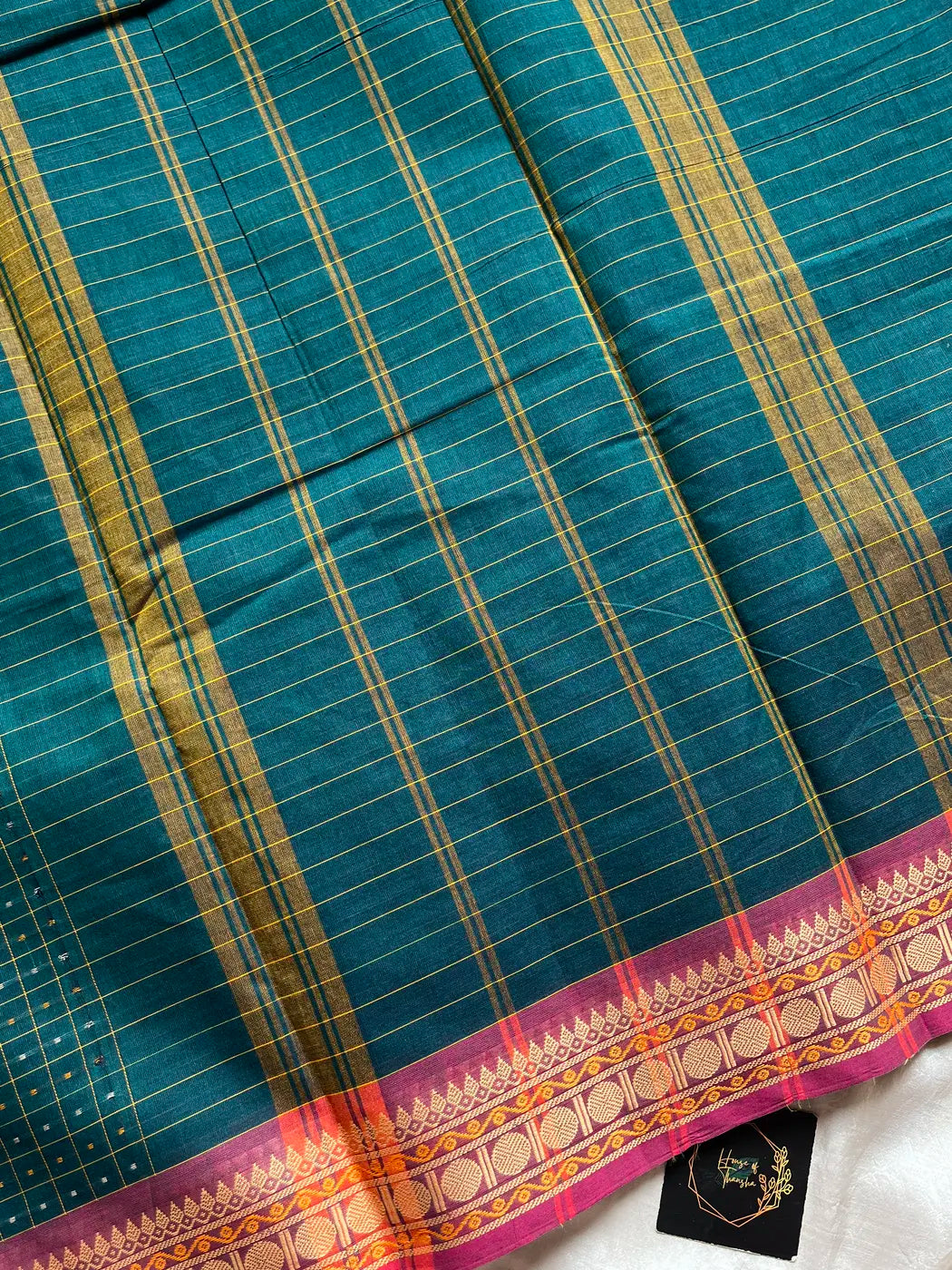 Kattam Edit - Peacock teal Chettinadu Cotton