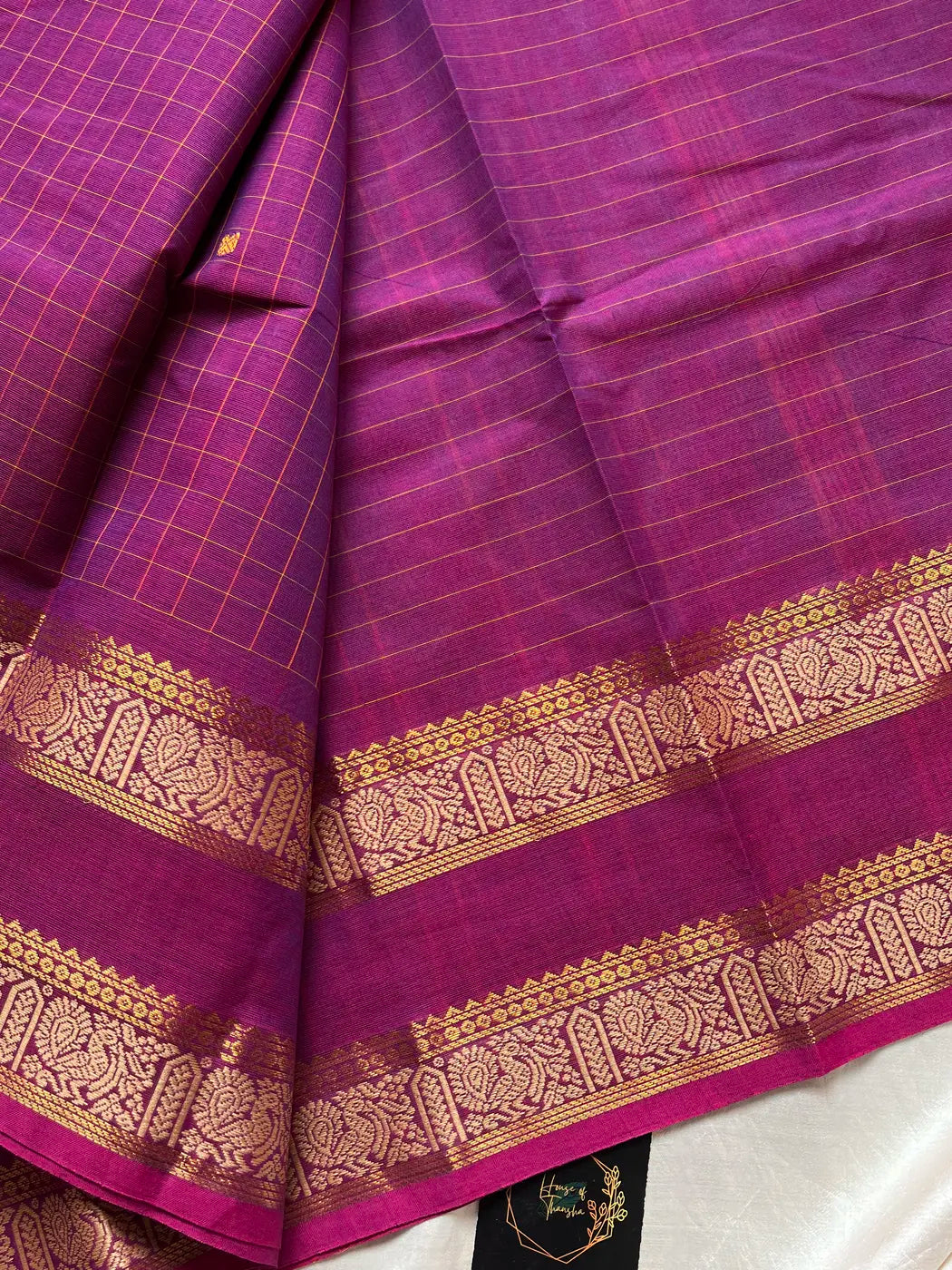 Kattam Edit – Mulberry Pink Checked Chettinadu Cotton