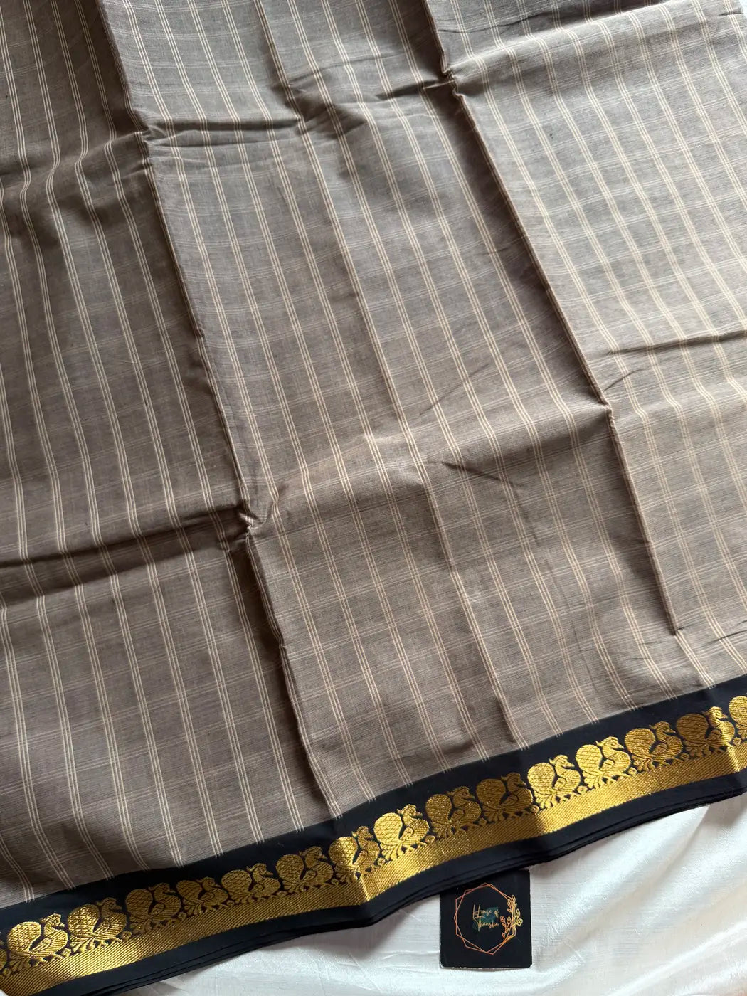 Kattam Edit – Grey Checked Chettinadu Cotton