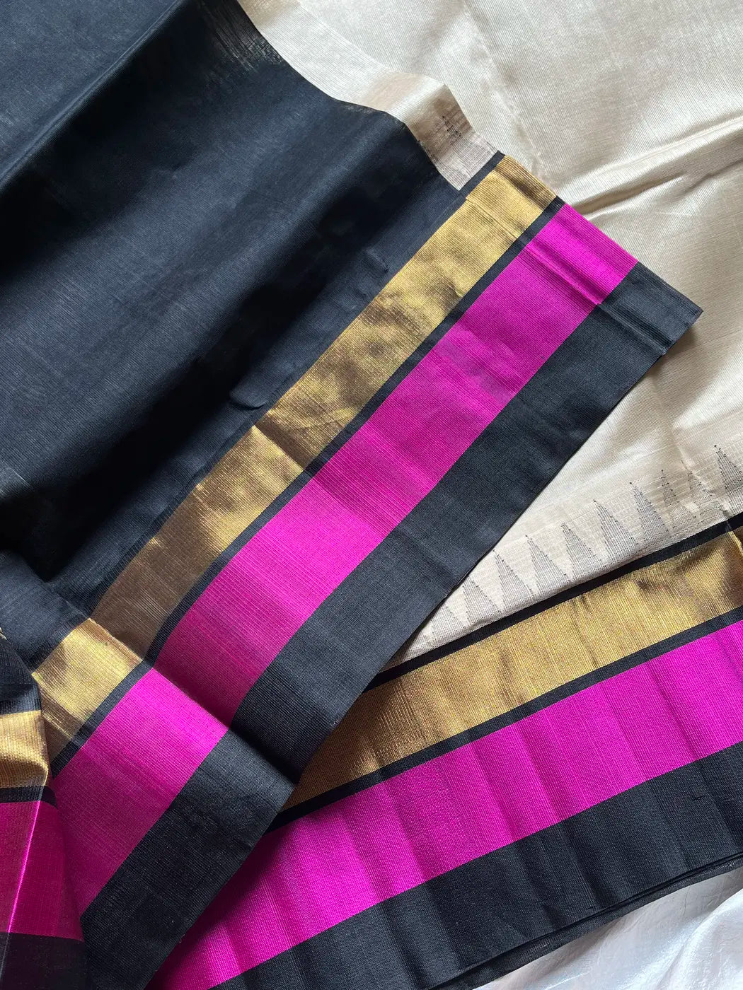 Pattu Nool Edit | Kanchi Silkcotton saree - Beige