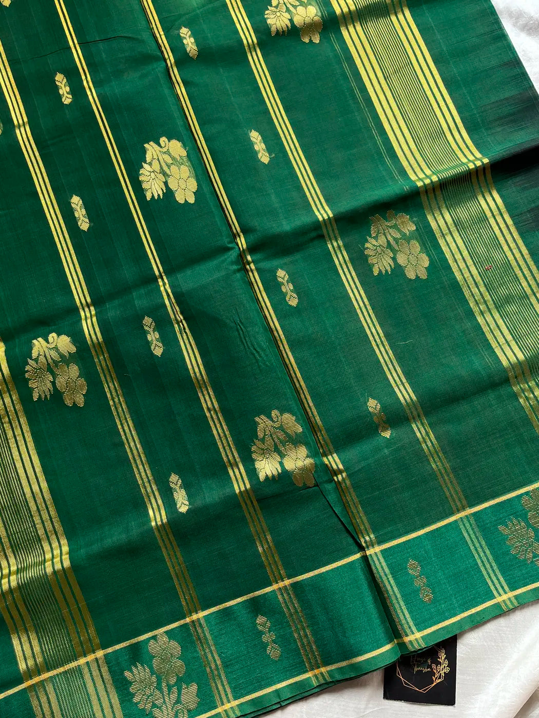 Vegan Silk Saree – Dark Maroon Handloom Art Silk