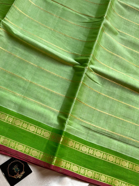 Devendra Saree – Green | Handloom Art silk