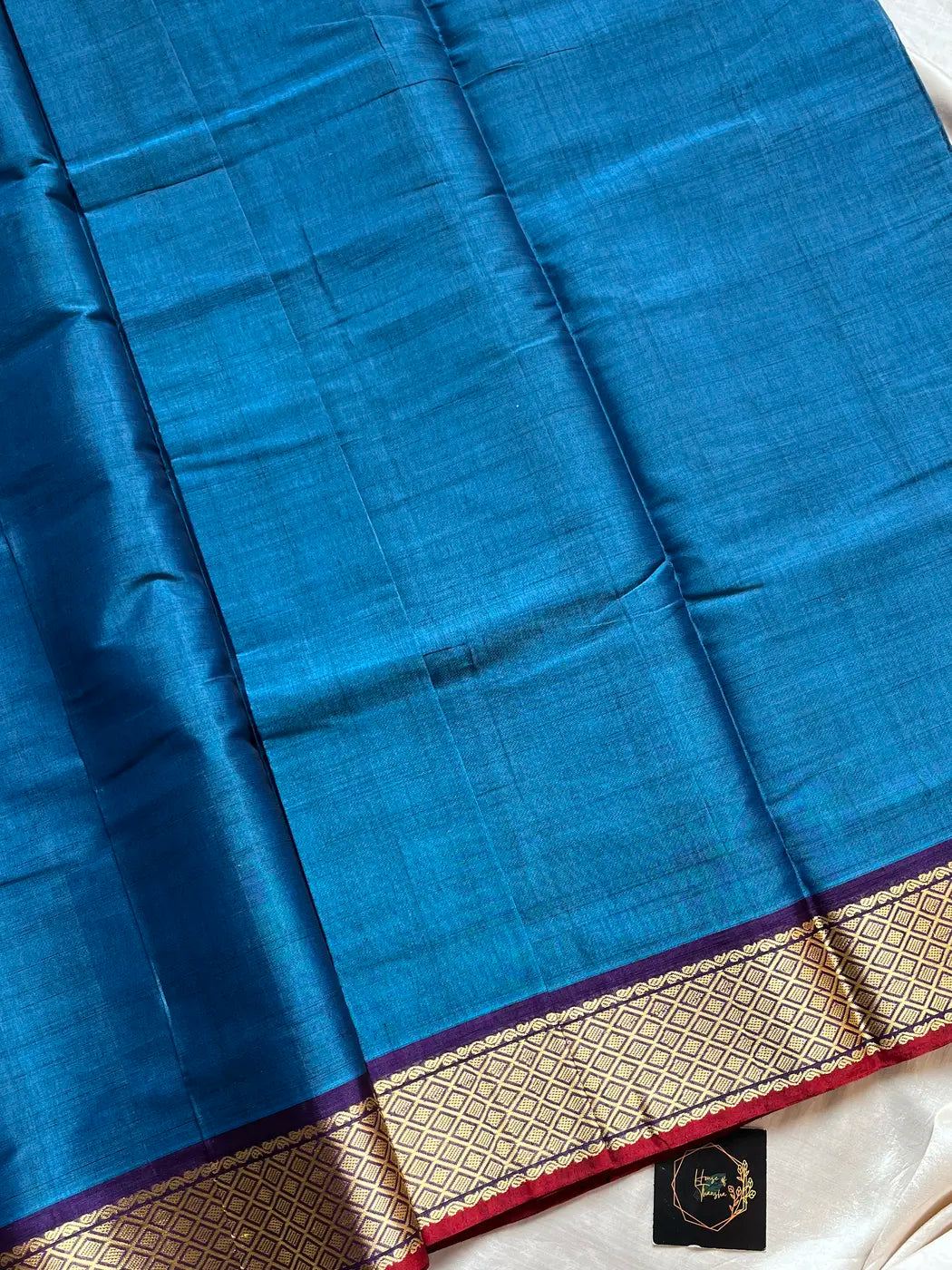 Devendra Saree – Blue | Handloom Art silk
