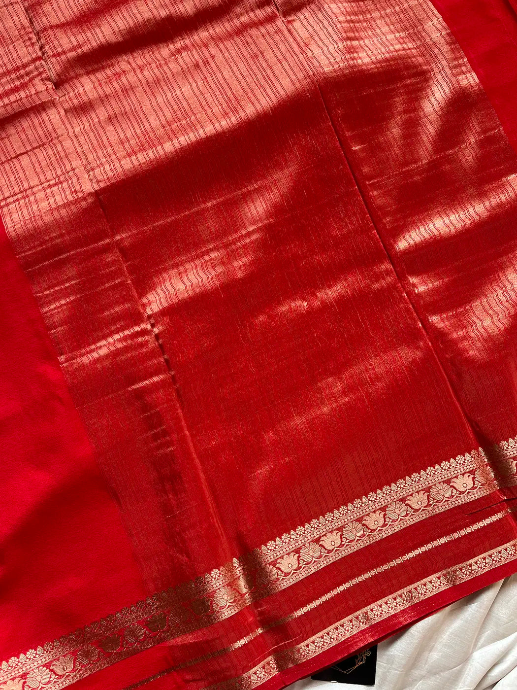 Semi Mysore Silk Saree – Red