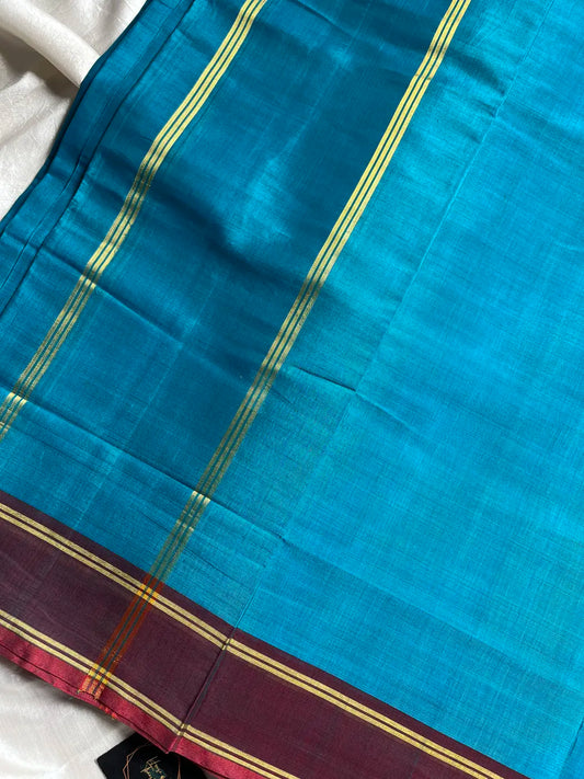 Devendra Saree – Sky Blue | Madisar 10.5 Yards