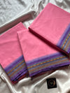 Chettinadu Cotton Saree – Rose Pink