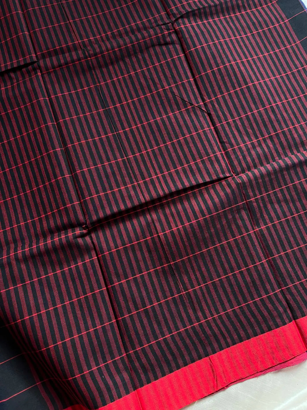 Chettinadu Cotton Saree – Dark Blue