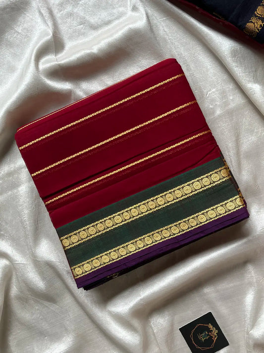 Devendra Saree – Maroon | Madisar 10.5 Yards