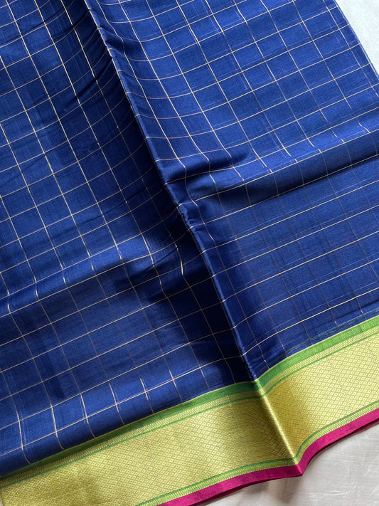 Devendra Saree – Blue | Madisar 10.5 Yards