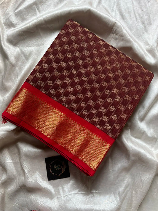Vintage Looms – Maroon Chettinadu Cotton